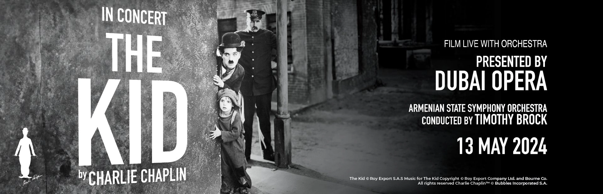 Charlie Chaplin’s The Kid Live in Concert — banner
