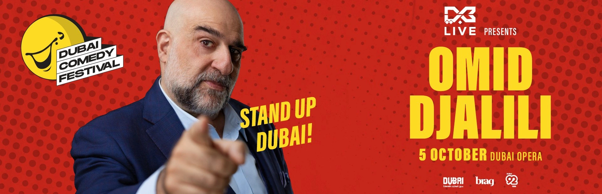 Omid Djalili Live at Dubai Comedy Festival 2025 — banner