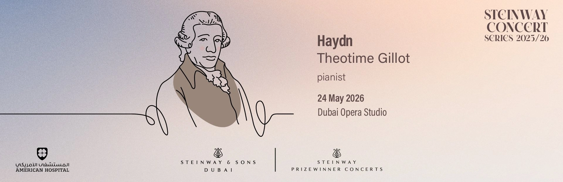 Steinway Series: Haydn. Théotime Gillot — banner