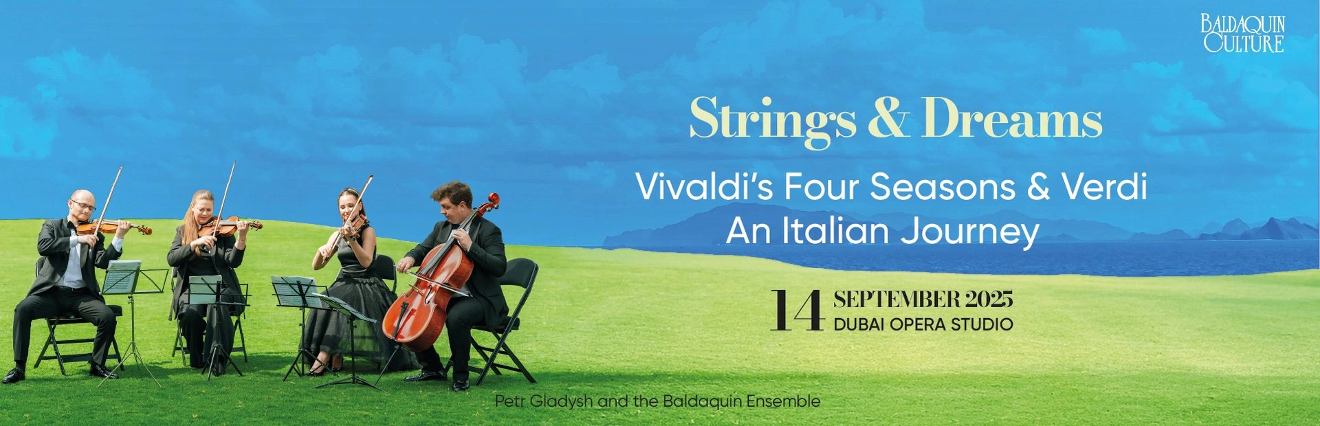 VERDI & VIVALDI’S FOUR SEASONS. Strings & Dreams - An Italian journey — banner