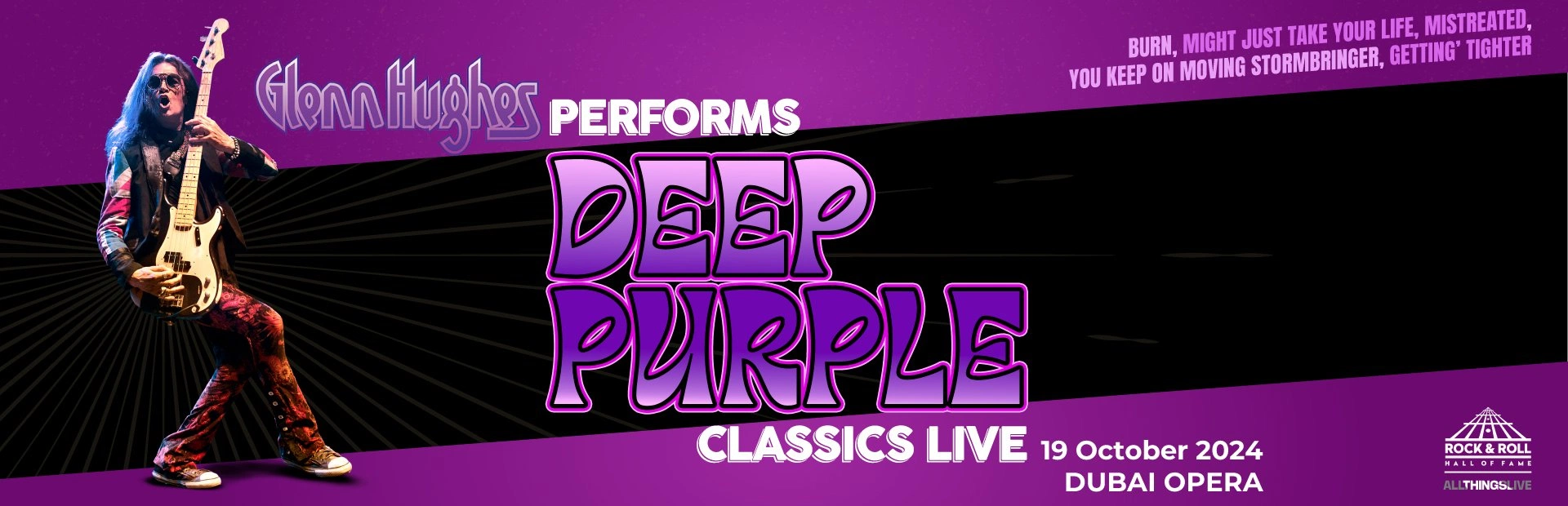 Glenn Hughes Performs Deep Purple Classics Live — banner