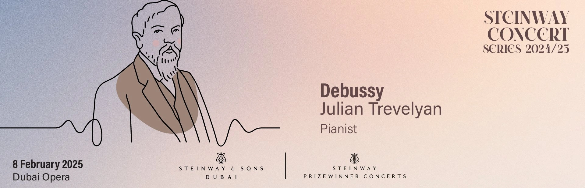 Steinway Series: Debussy. Julian Trevelyan — banner