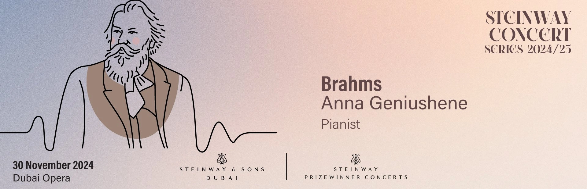 Steinway Series: Brahms. Anna Geniushene — banner