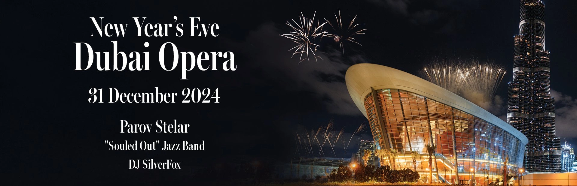 Dubai Opera New Year’s Eve 2025 — banner