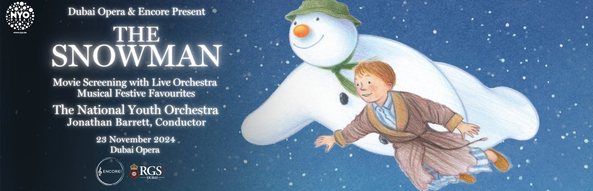 The Snowman Festive Concert with National Youth Orchestra — banner