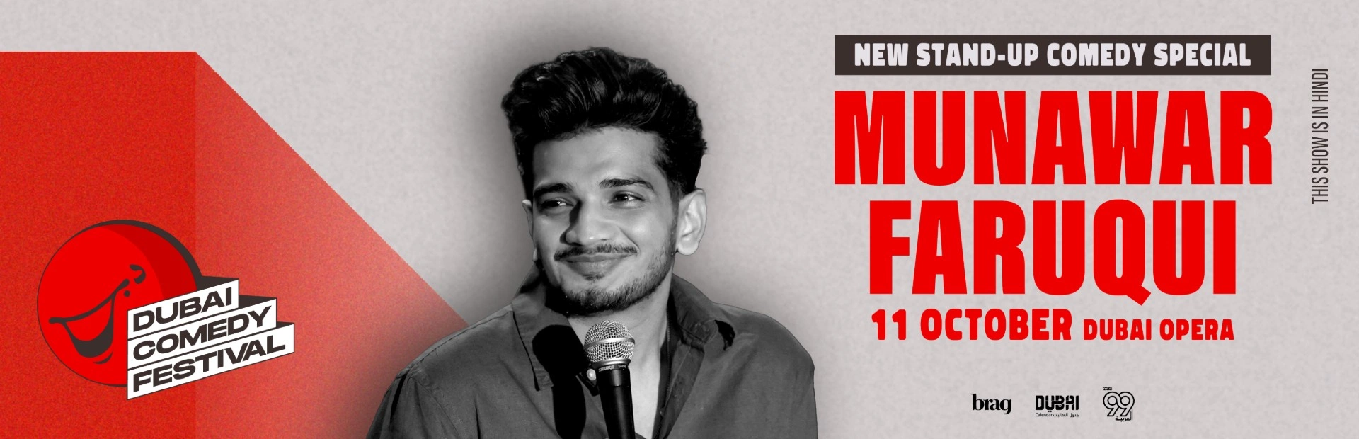 Munawar Faruqui Live at Dubai Comedy Festival — banner